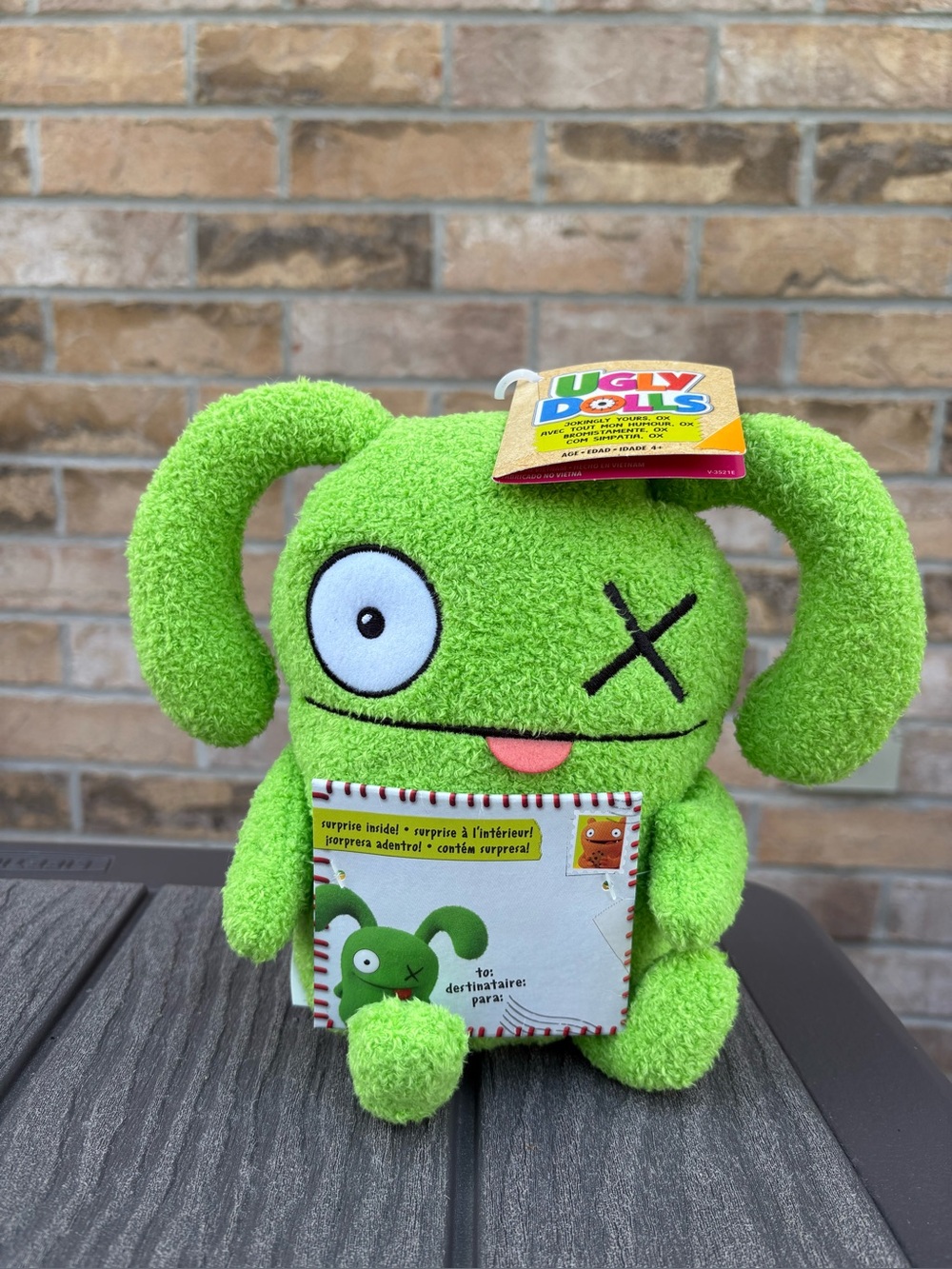 BRAND NEW Ugly Dolls Green Ox Plush Stuffed Animal Monster Toy 9” Hasbro 2019